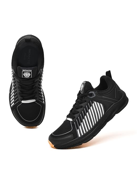 Impakto Barefoot For Men: Non-Marking Sole For Court Games - Black (AS3385007242)