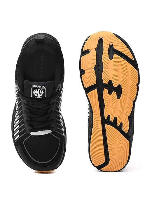 Impakto Barefoot For Men: Non-Marking Sole For Court Games - Black (AS3385007242)