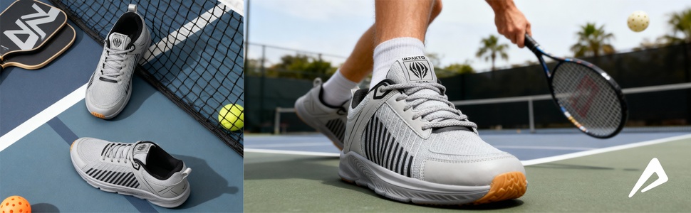 Impakto Barefoot For Men: Non-Marking Sole For Court Games - Grey (AS3387007244)