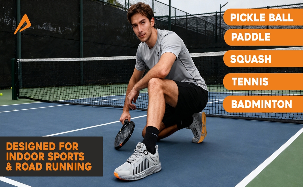 Impakto Barefoot For Men: Non-Marking Sole For Court Games - Grey (AS3387007244)