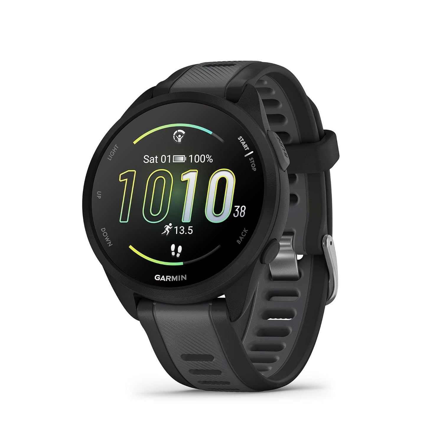 Garmin Forerunner 165, Running Smartwatch With GPS, Colorful AMOLED Display-  (Black)
