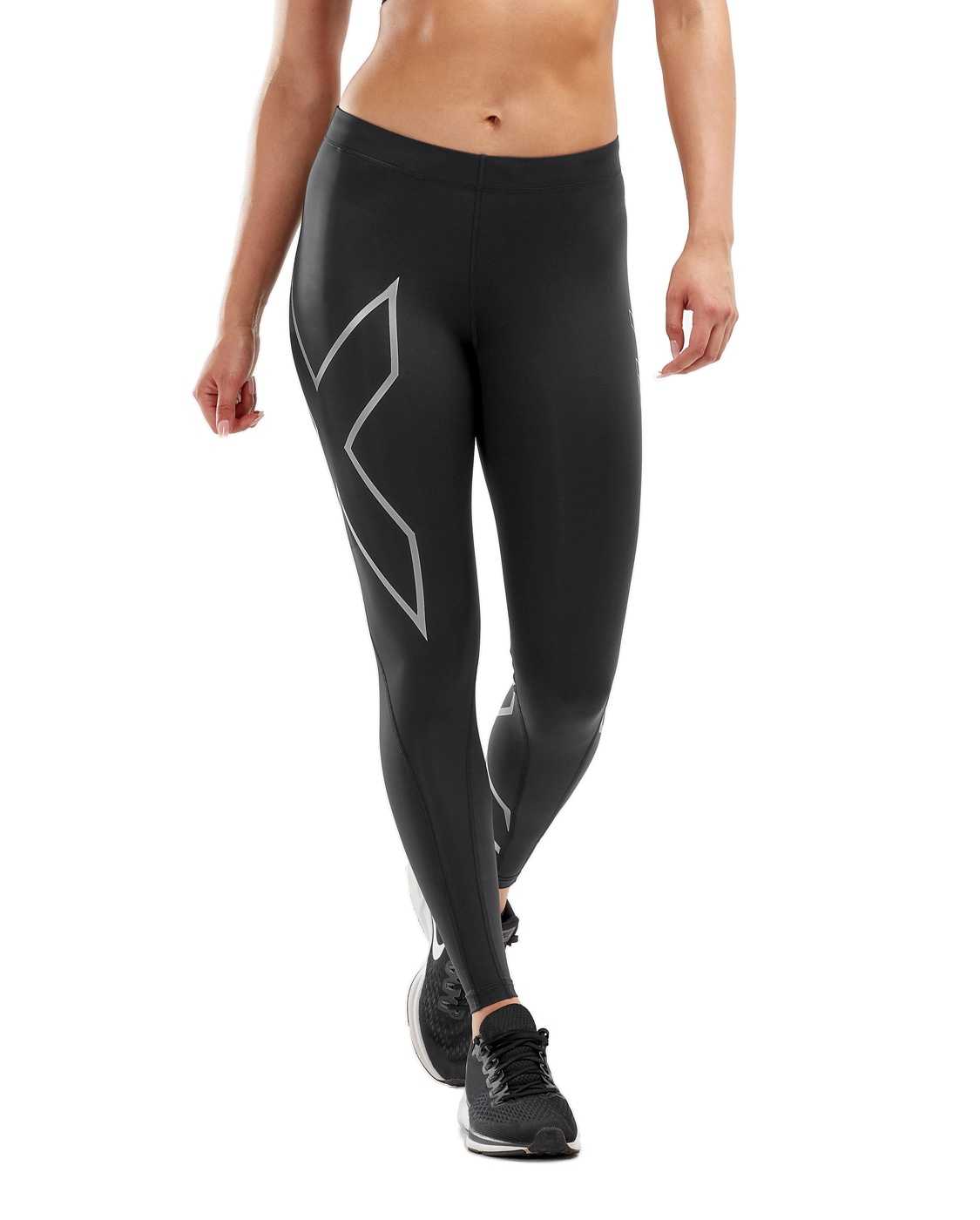 2XU Core Compression Tights Black/Silver (WA4173b)