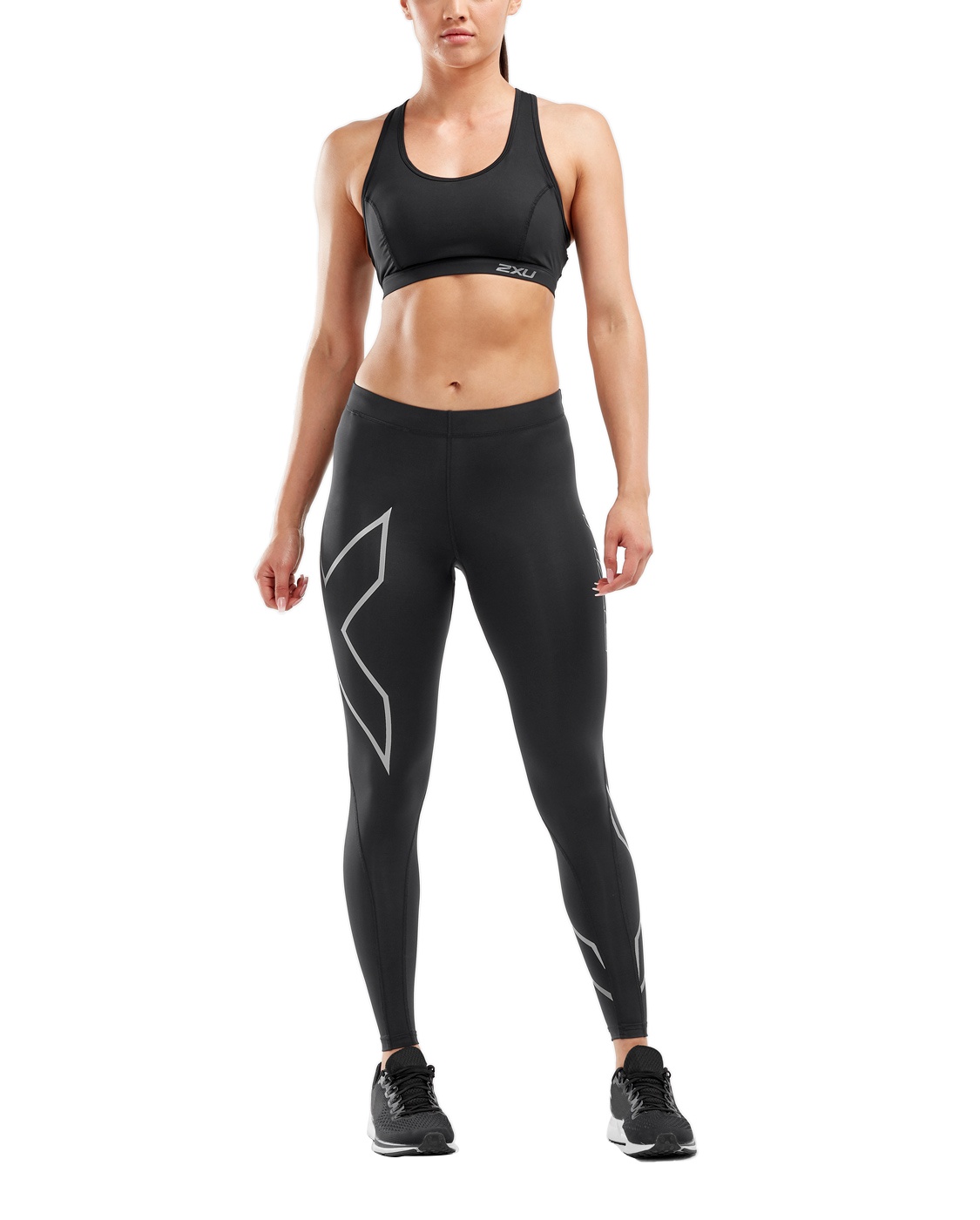 2XU Core Compression Tights Black/Silver (WA4173b)