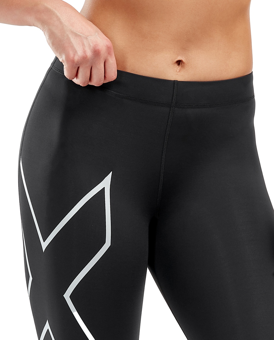 2XU Core Compression Tights Black/Silver (WA4173b)