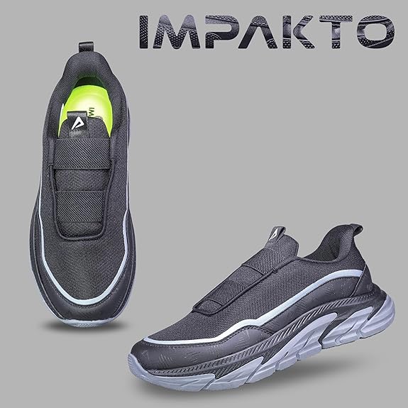 Impakto IronHike Walking Shoes For Men- Black (AS3326007183)