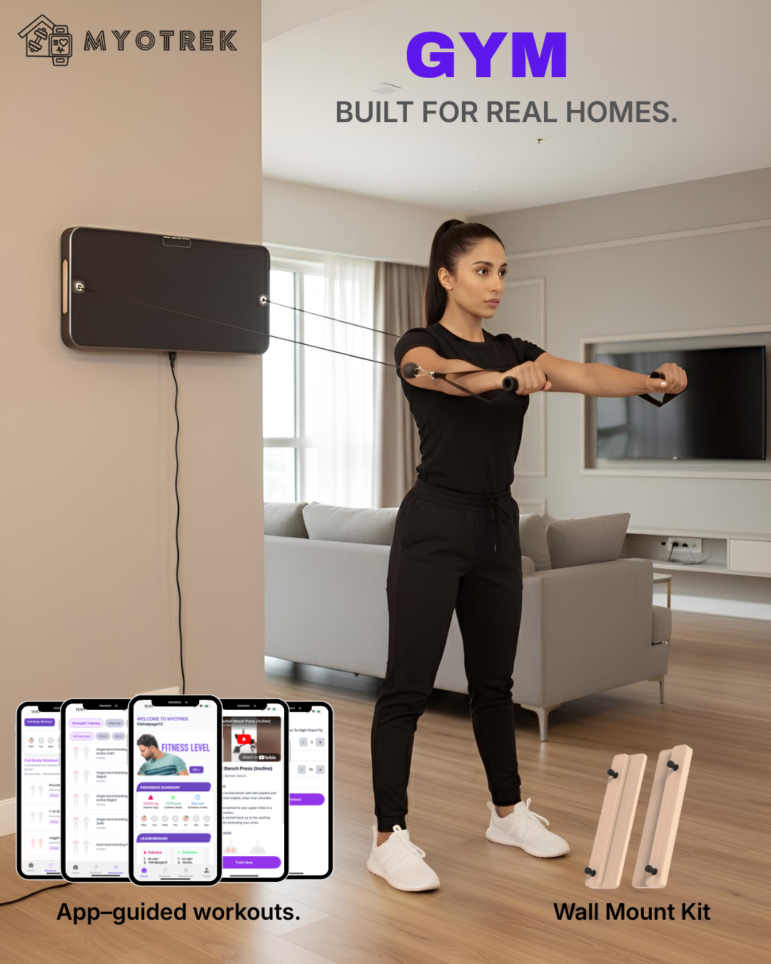 MYOTREK Lite Smart Home Gym Base Pack