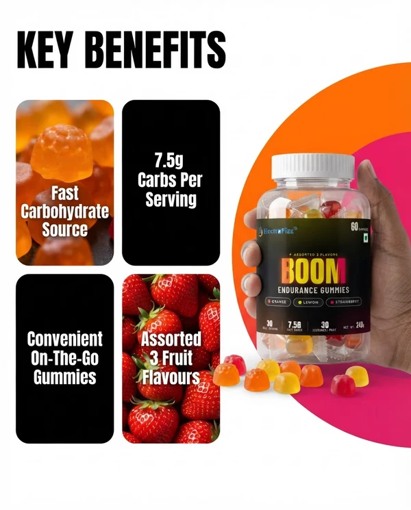 ElectroFizz Boom Endurance Energy Gummies,