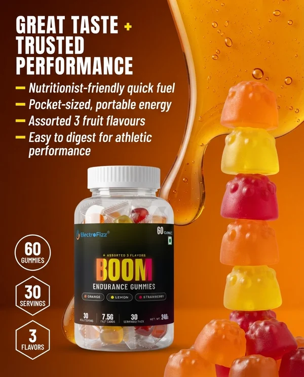 ElectroFizz Boom Endurance Energy Gummies,
